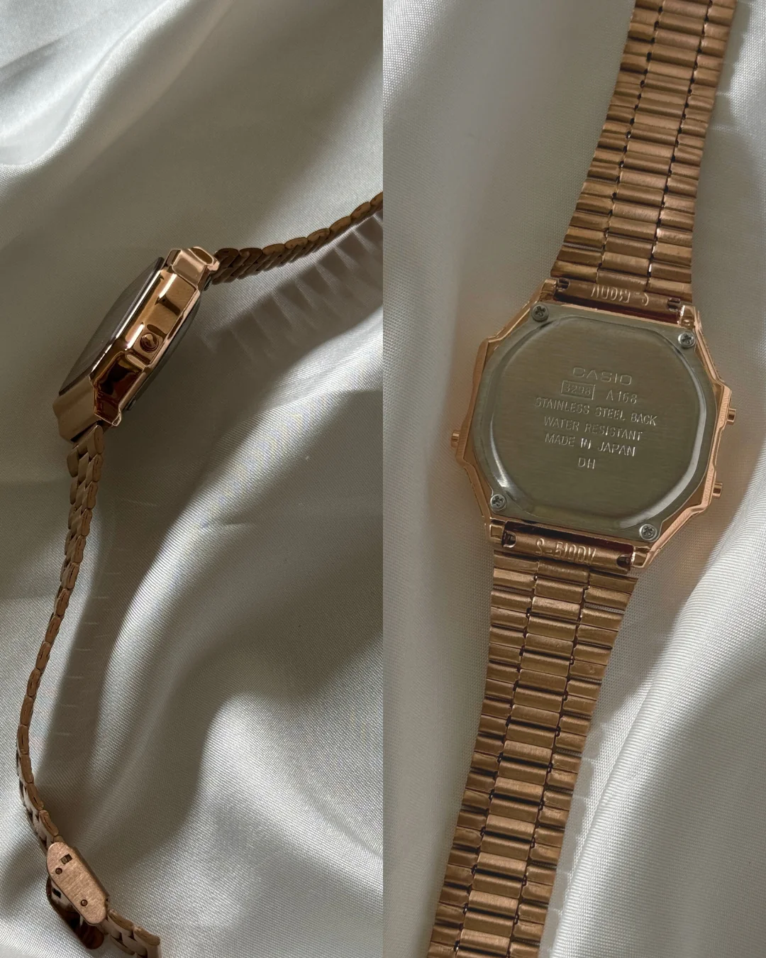 Vintage A168 Unisex (Digital Watch) Rose Gold - Image 7